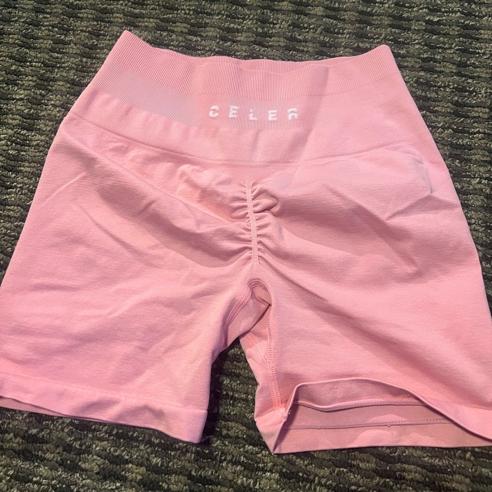 CELER Workout Shorts Light Pink